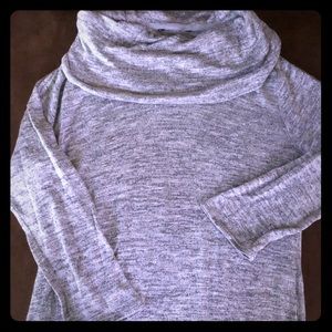 3/4 sleeve cowl neck sweater